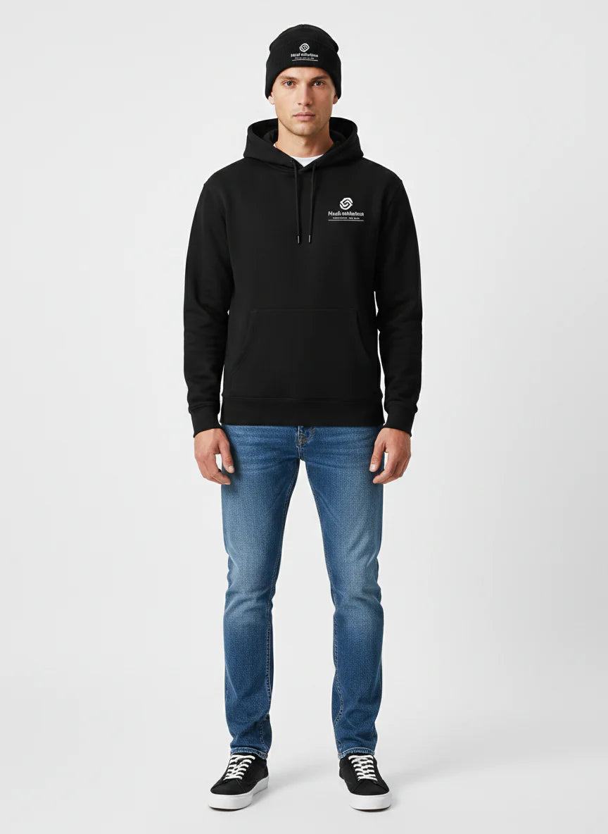HUDL Winter Kit Bundle — Embroidered Knit Beanie + Unisex Pullover Fleece Hoodie | Squash Off-Court Essentials